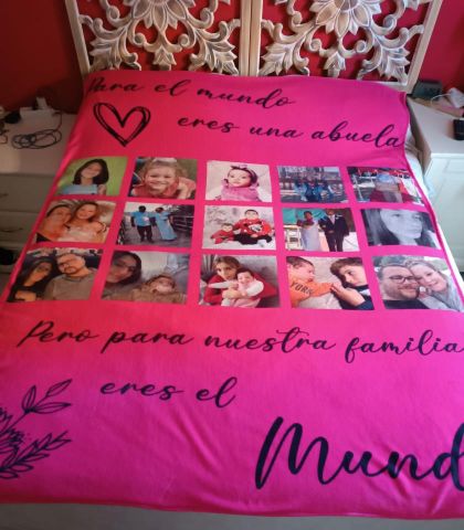 MANTA PERSONALIZADA 150X200CM