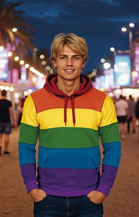 SUDADERA ARCOIRIS RAINBOW